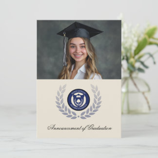 Convite Anúncios de Formandos da Escola de Logotipo da Fot