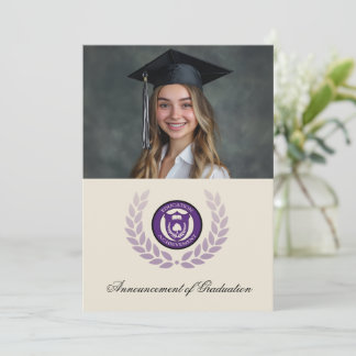 Convite Anúncios de Formandos da Escola de Logotipo da Fot