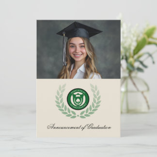 Convite Anúncios de Formandos da Escola de Logotipo da Fot