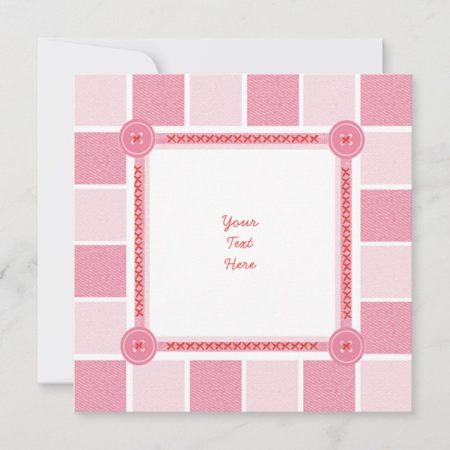 Convite Anúncios de nascimento de menina / Chá (vazio) (Frente)