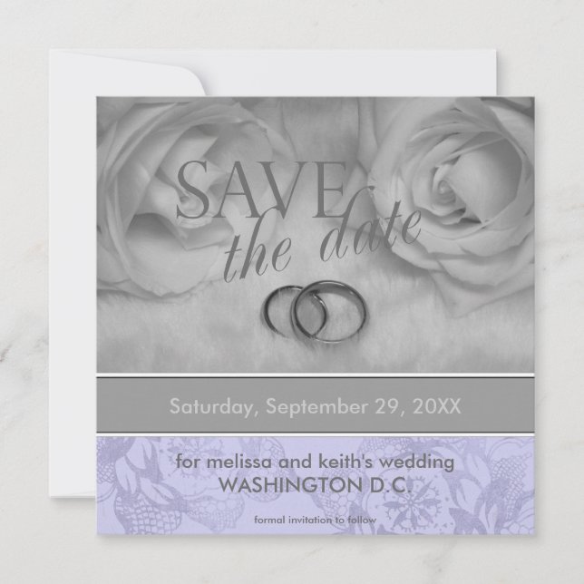 Convite Anúncios de Salve a Data (Frente)