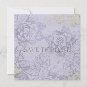 Convite Anúncios de Salve a Data em Floral Vintage