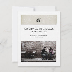 Convite Anúncios de Save the Date Simples