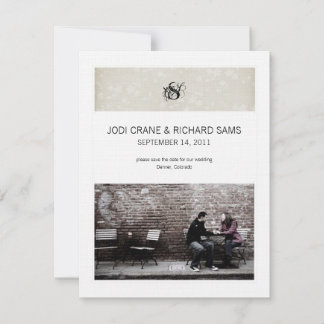 Convite Anúncios de Save the Date Simples