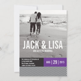 Convite Anúncios Mínimos de Salve a Data | Casamento