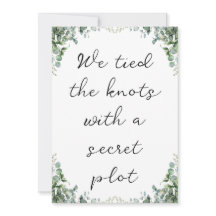 anúncios modernos de elopementos de recém-casados