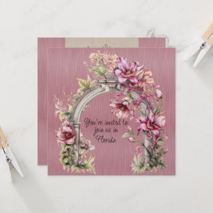 Convite Ao casamento no inverno Na Flórida