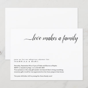 Convite ao Chá de Adoção (para Criança Mais Ve