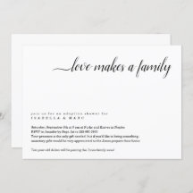 Convite ao Chá de Adoção (para Criança Mais Velha)