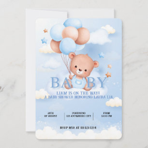 CONVITE AO CHÁ DE FRALDAS DE URBANOS TEDDY