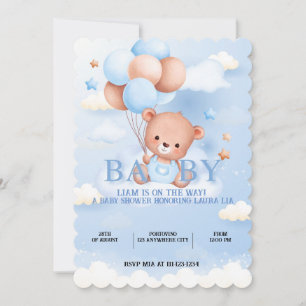 CONVITE AO CHÁ DE FRALDAS DE URBANOS TEDDY