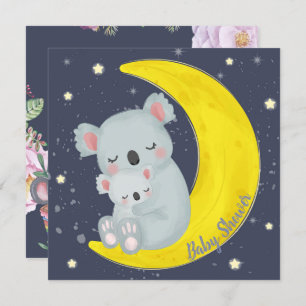 Convite ao Chá de fraldas Koala Bears