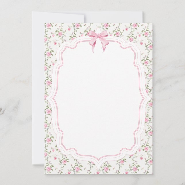 Convite ao Chá de fraldas Love Shack Vintage (Frente)