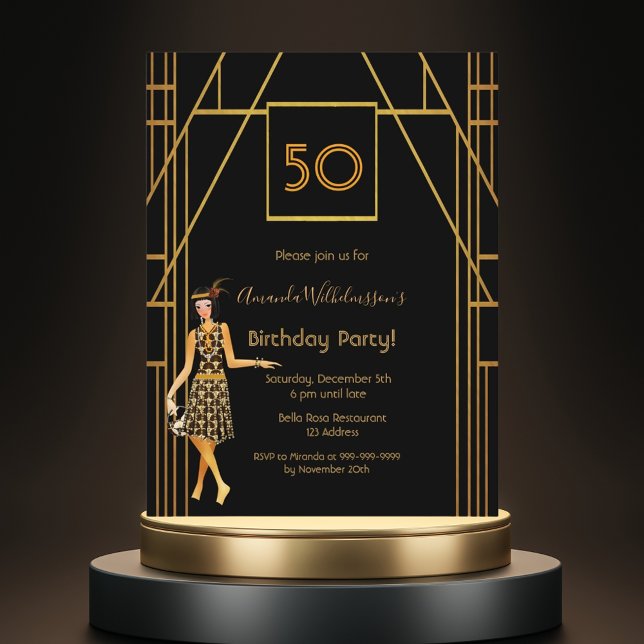 convite ao estilo do ouro preto festa de aniversár (Criador carregado)