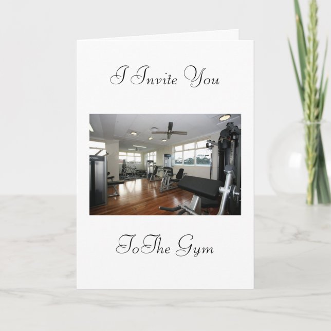 Convite ao gym (Frente)