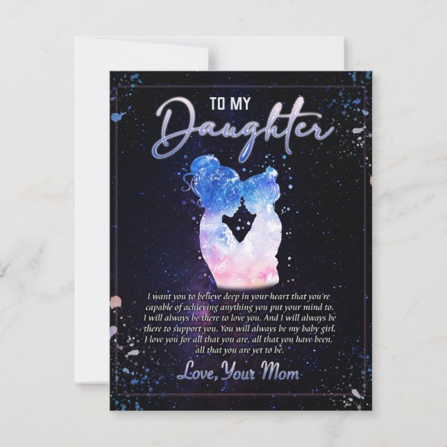 Convite Ao Meu Presente De Filha, À Filha De Amor E À Mãe (Frente)