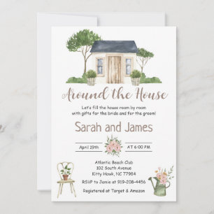 Convite Ao redor do Chá de panela de Casais