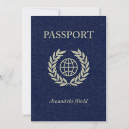 Convite Ao redor do mundo: passaporte