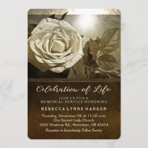 Convite ao Serviço Memorial de Nostalgia do Rosa 