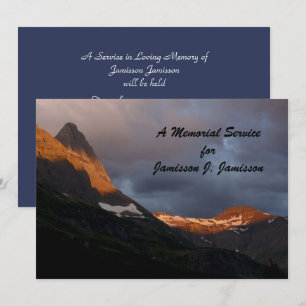 Convite ao Serviço Memorial, Glacier NP Sunrise