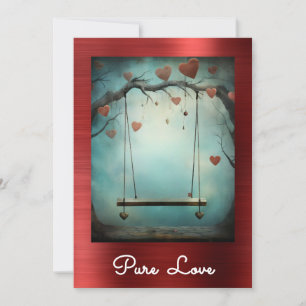 Convite *~* AP51 Namorados Romântico Swing Hearts Serene 9