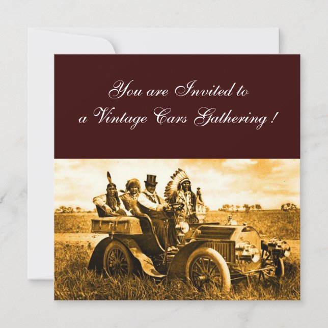 CONVITE APACHES E GERONIMO CONDUZINDO UM CARRO A MOTOR (Frente)