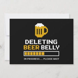 Convite Apagando a Chave de Cerveja Aguarde Carregando o B
