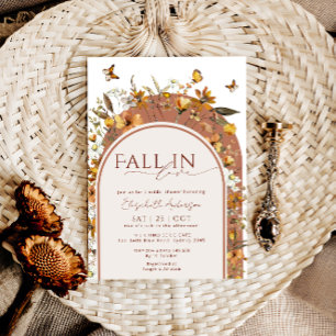 Convite Apaixonada Por Terracotta Wildflower Bridal