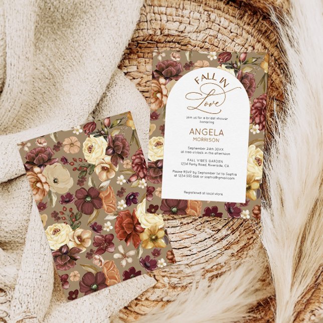 Convite Apaixonado pelo Elegante Chá de panela Floral Mode (Criador carregado)