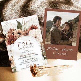 Convite Apaixonar O Chá de panela Russo De Boho Terracotta