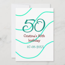 Apelido vermelho verde para aniversário de 50 anos