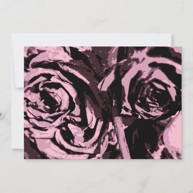 Convite Apenas algumas Rosas (Frente)