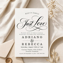 Apenas Amor Casamento Minimalista Moderno