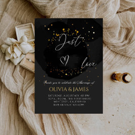 Convite Apenas Amor Festa de Casamento - Casamento Moderno