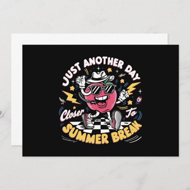 Convite Apenas Mais Um Dia Perto Do Professor De Break De  (Frente/Verso)