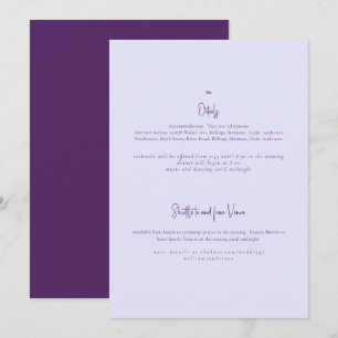 Convite Apenas Nós Dois Detalhe de Casamento Lavanda