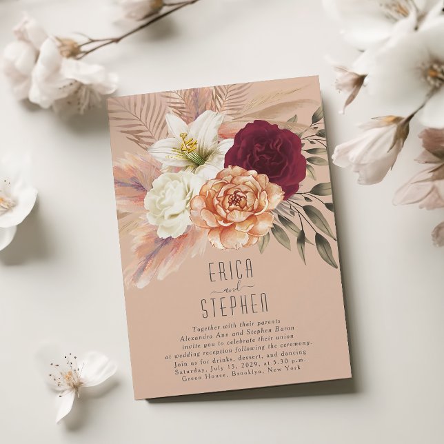 Convite Apenas para Recepção de Peach Fuzz (Criador carregado)