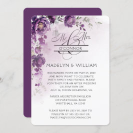 Convite Apenas para Recepção de Pessoas Roxas