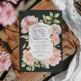 Convite Apenas Rubor Bebê em Flor Baby Shower
