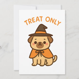 Convite Apenas Tratar: Halloween Pup Edition