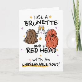 Convite "Apenas um Brunette e um Cabeça Vermelha"