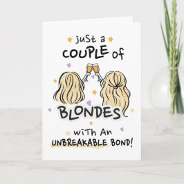 Convite "Apenas um casal de loiras"