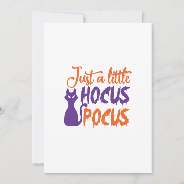 Convite apenas um pouco de hocus pocus (Frente)