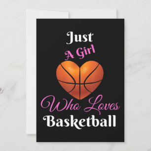 Convite Apenas Uma Garota Que Ama Basquete