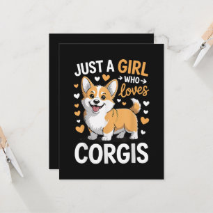 Convite Apenas Uma Garota Que Ama Corgis