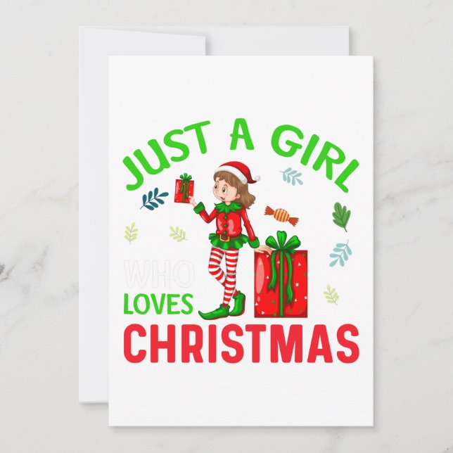 CONVITE "APENAS UMA GAROTA QUE AMA O NATAL" (Frente)
