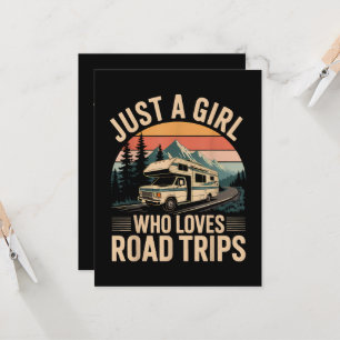 Convite Apenas Uma Garota Que Ama Viagens de Carro