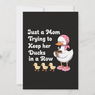 Convite Apenas uma mãe tentando manter seus patos em ordem