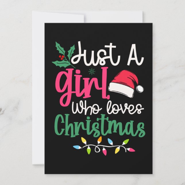 CONVITE "APENAS UMA MENINA QUE AMA O NATAL" (Frente)