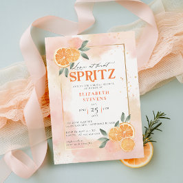 Convite Aperol Spritz Laranjas Citrus Chá de panela